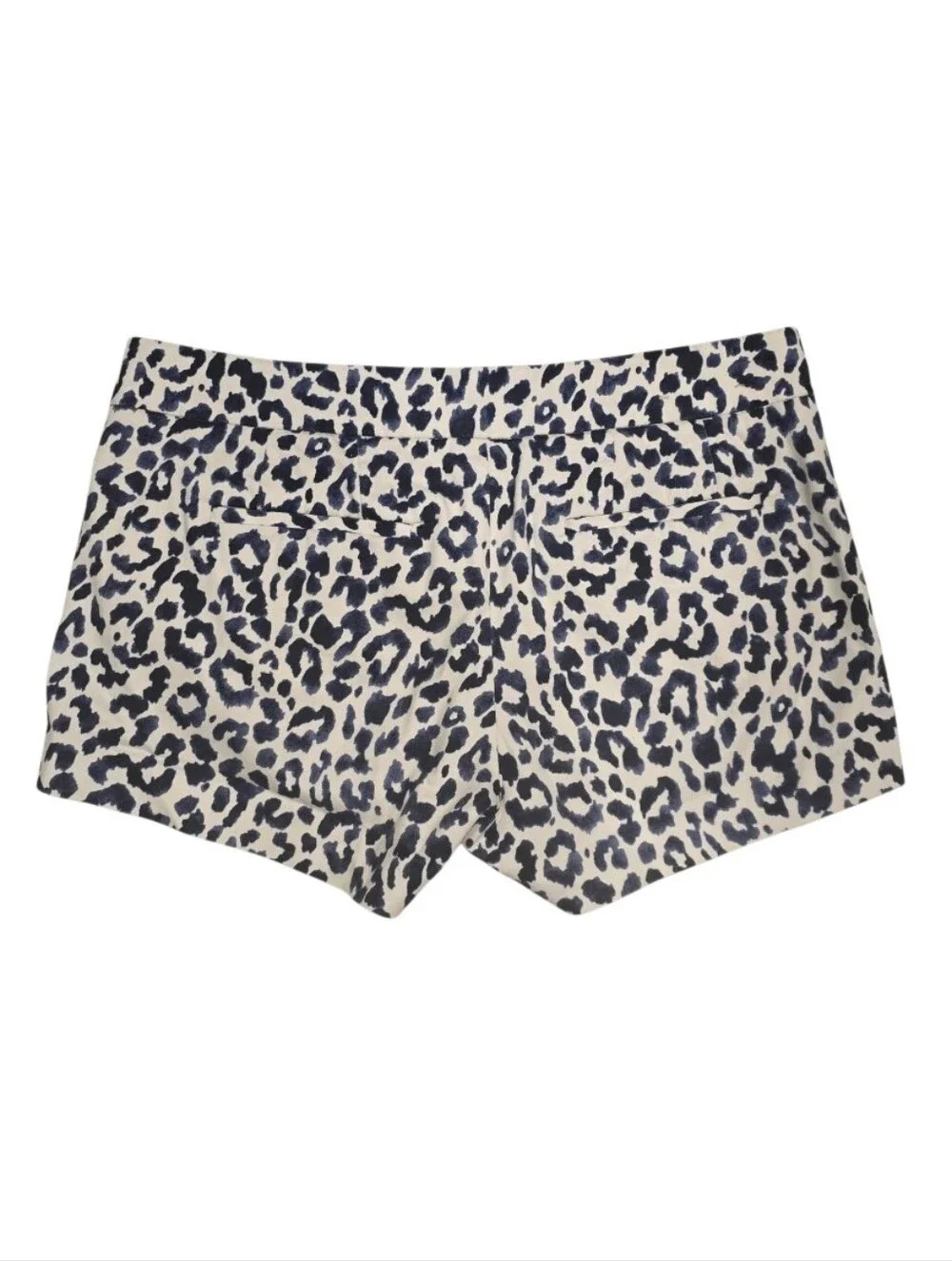 J.Crew Leopard Print Stretch Shorts Size 6 Coastal Chic Preppy Resort